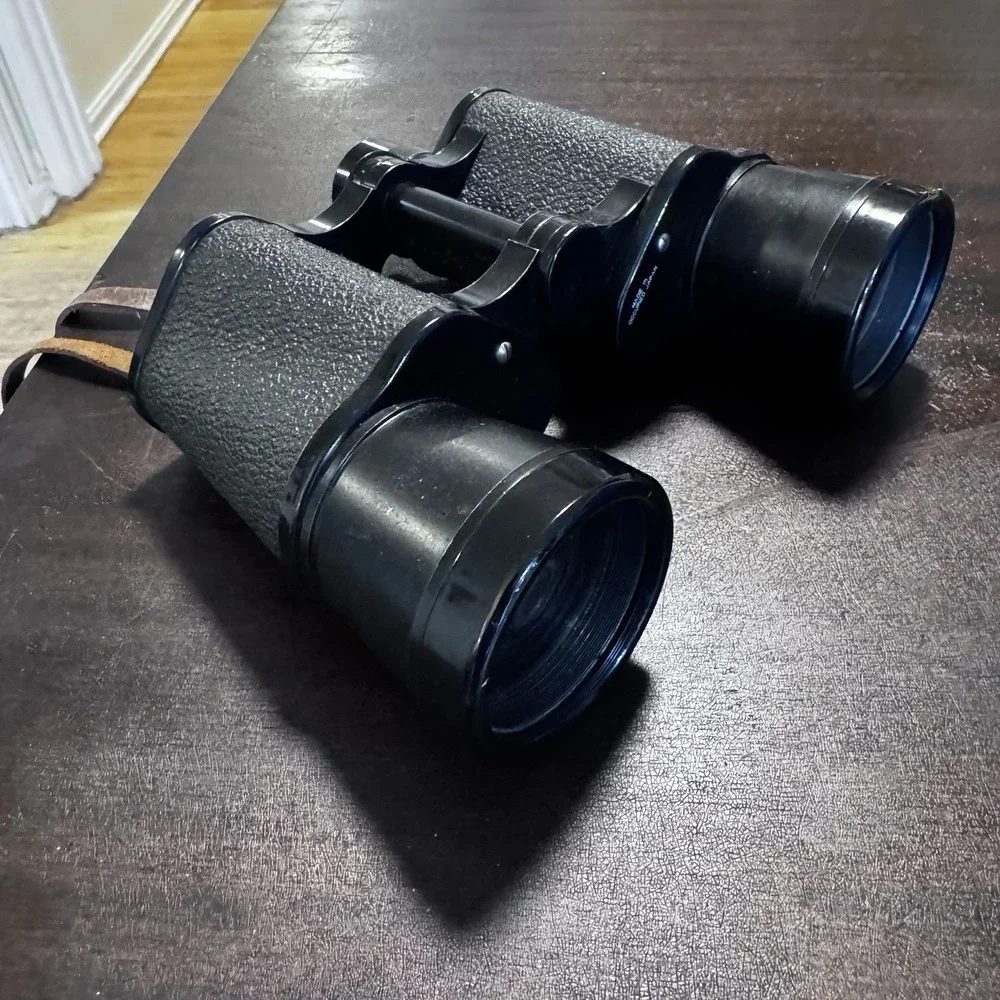 Vintage Baky Manhattan 7x50 Field 7.1° Binoculars Japan w/ Leather Case